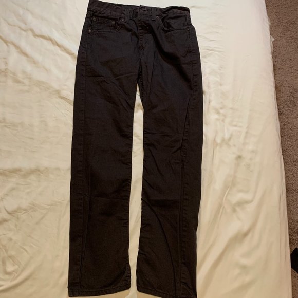 Levi's 505 Mens Black Wash Jeans W29 L30 - Picture 1 of 5
